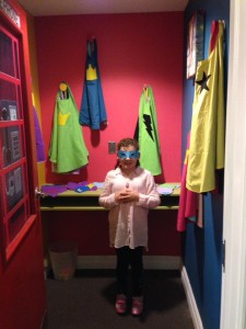 Visiting the super hero room at Ronald McDonald House. Hugs to all those little Super Heroes that enter the doors of Ronald McDonald House